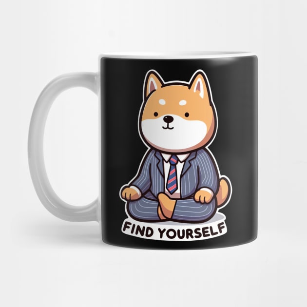 Find Yourself Shiba Inu by Plushism